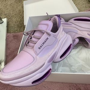 Purple Balmain Sneakers